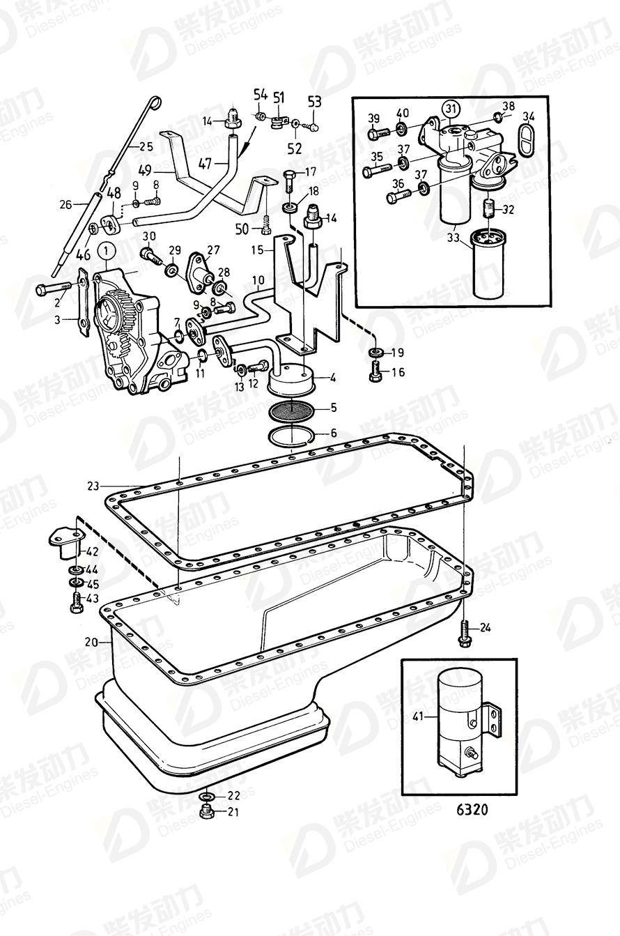 VOLVO Sump 470476 Drawing